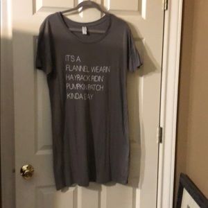 Fall Tee-Shirt dress, super soft